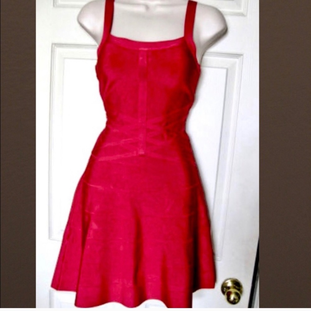 Beautiful red Bebe dress